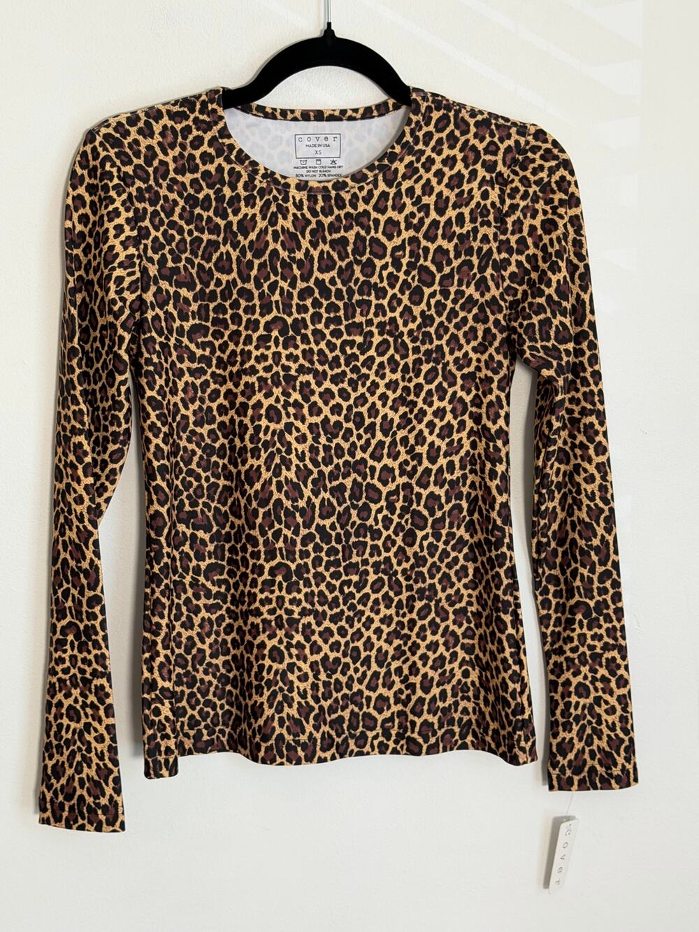 Cover Leopard Swim shirt UPF 50+ NWT size XS